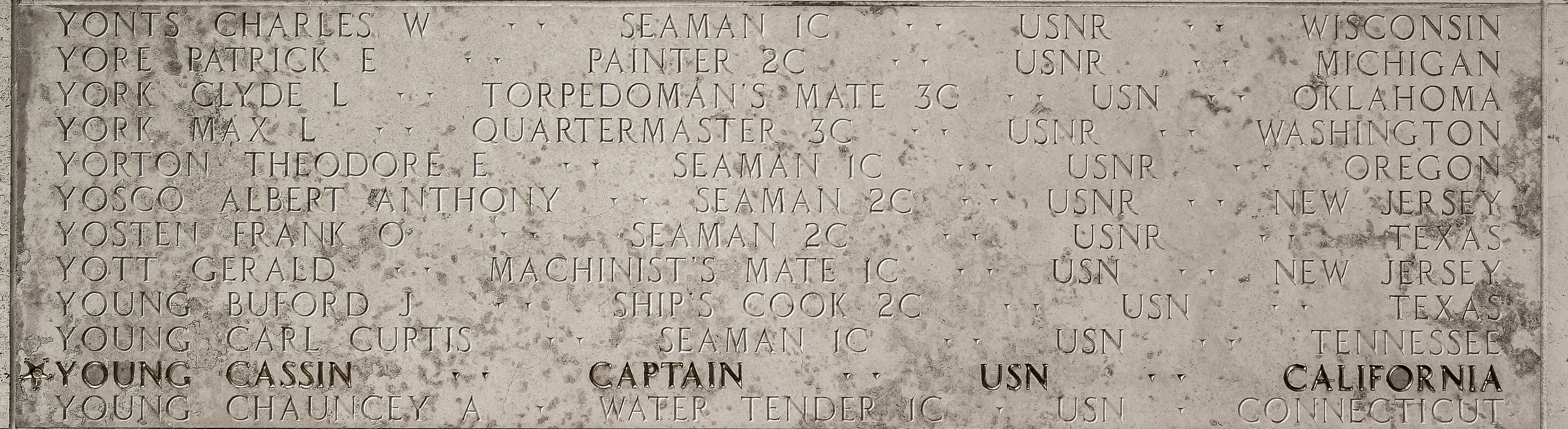 Theodore E. Yorton, Seaman First Class